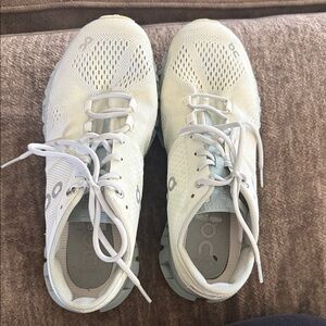 ON On Cloud Running White Athletic Shoes